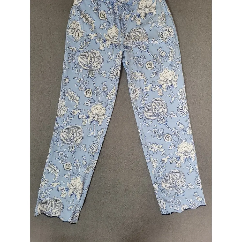 Target x Roller Rabbit - Women's Floral Vines Pajama Set Blue Size XS NWT - Picture 4 of 11